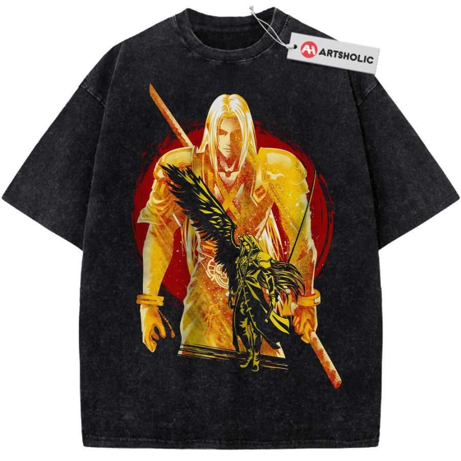 Alternative view of Sephiroth Shirt, Final Fantasy Shirt, Game Shirt, Vintage Tee