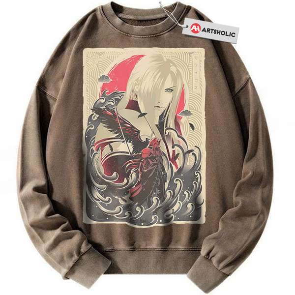 Alternative view of Sephiroth Sweatshirt, Final Fantasy Sweatshirt, Game Sweatshirt, Vintage Sweatshirt