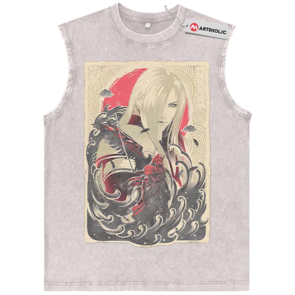 Alternative view of Sephiroth Tank Top, Final Fantasy Tank Top, Game Tank Top, Vintage Tank Top