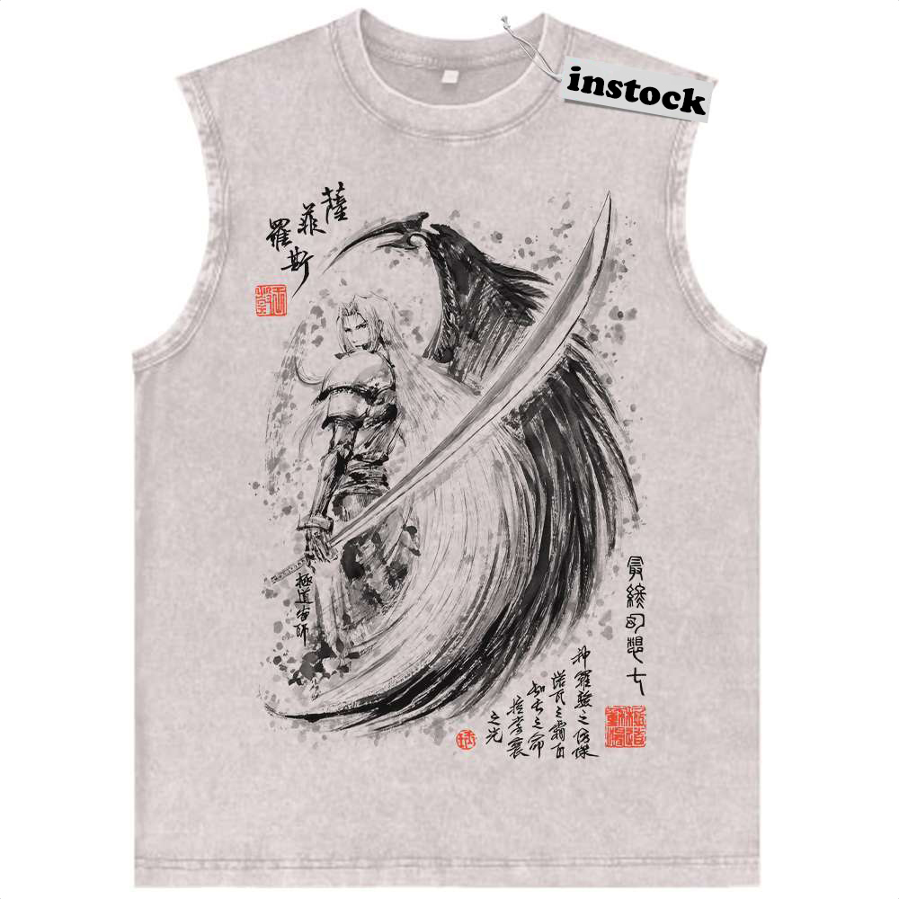 Sephiroth Tank Top, Final Fantasy Tank Top, Game Tank Top, Vintage Tank Top