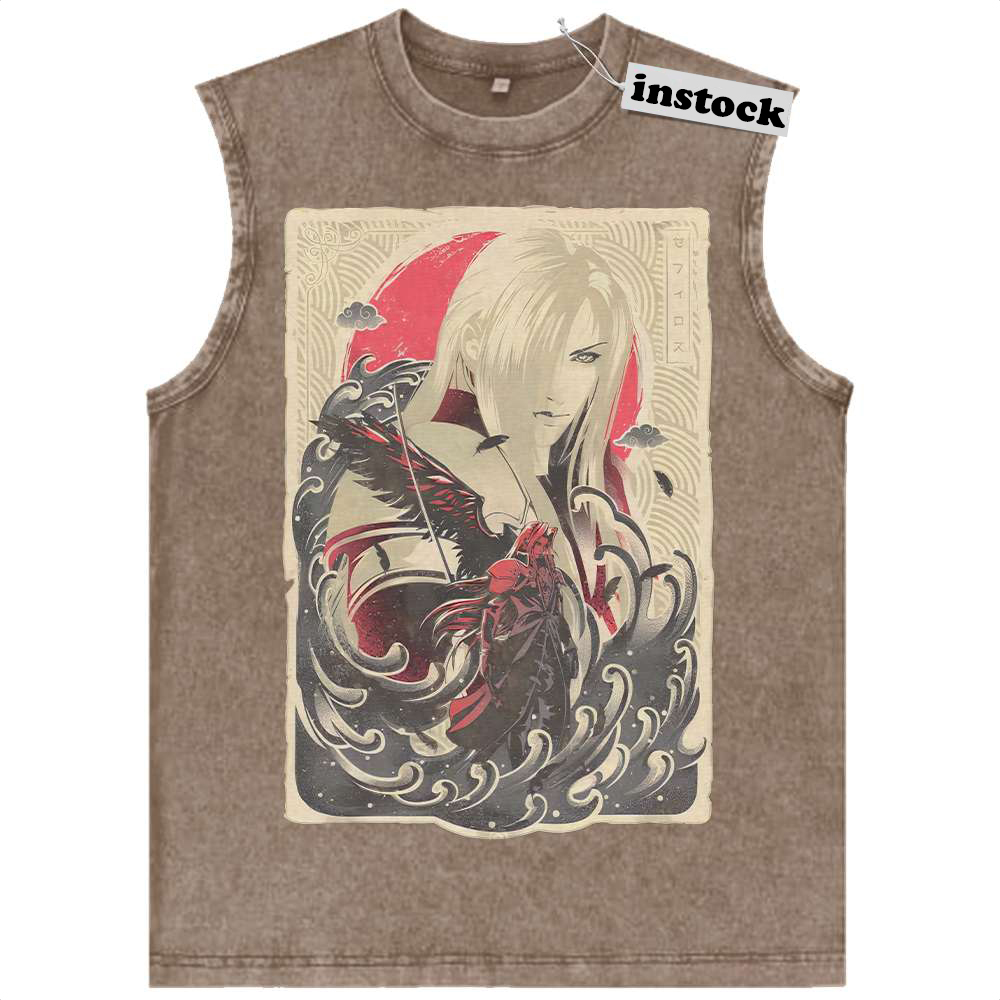 Sephiroth Tank Top, Final Fantasy Tank Top, Game Tank Top, Vintage Tank Top
