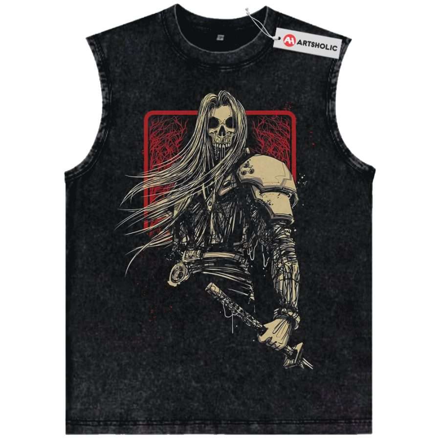 Alternative view of Sephiroth Tank Top, Final Fantasy Tank Top, Game Tank Top, Vintage Tank Top