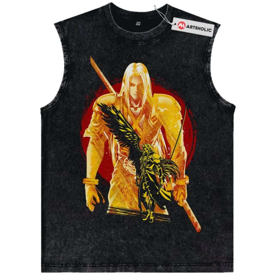 Alternative view of Sephiroth Tank Top, Final Fantasy Tank Top, Game Tank Top, Vintage Tank Top