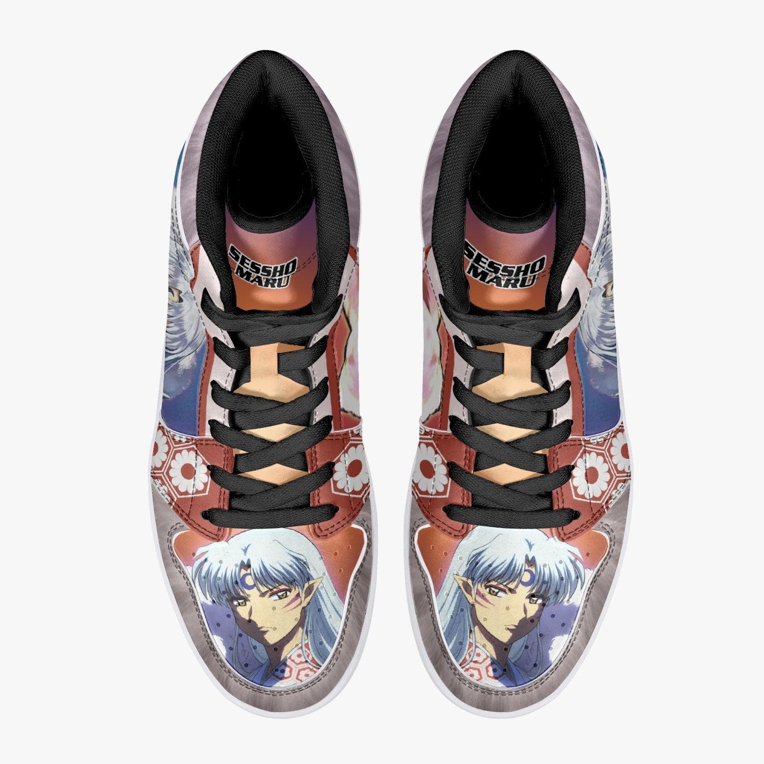 Alternative view of Sesshomaru Dog Yaksha Custom Sneaker Mid 1 Basketball Shoes - Otaku Hall