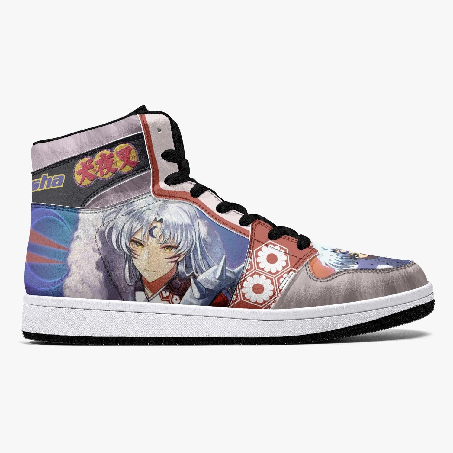 Sesshomaru Dog Yaksha Custom Sneaker Mid 1 Basketball Shoes - Otaku Hall