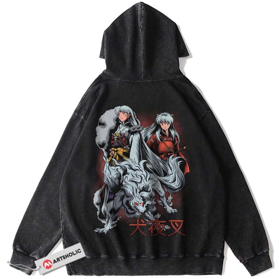 Alternative view of Sesshomaru Hoodie, Inuyasha Hoodie, Anime Hoodie, Vintage Hoodie