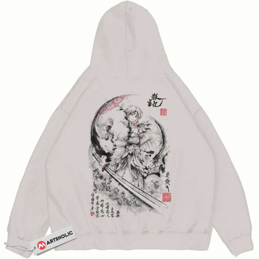 Alternative view of Sesshomaru Hoodie, Inuyasha Hoodie, Anime Hoodie, Vintage Hoodie