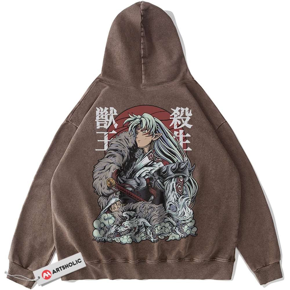 Alternative view of Sesshomaru Hoodie, Inuyasha Hoodie, Anime Hoodie, Vintage Hoodie