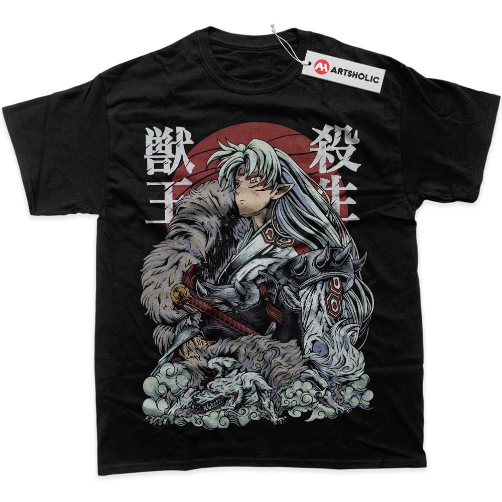 Alternative view of Sesshomaru Shirt, Inuyasha Shirt, Anime Shirt, graphic Tee