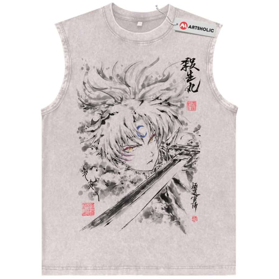 Alternative view of Sesshomaru Tank Top, Inuyasha Tank Top, Anime Tank Top, Vintage Tank Top