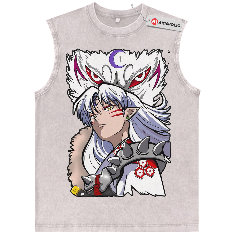 Alternative view of Sesshomaru Tank Top, Inuyasha Tank Top, Anime Tank Top, Vintage Tank Top