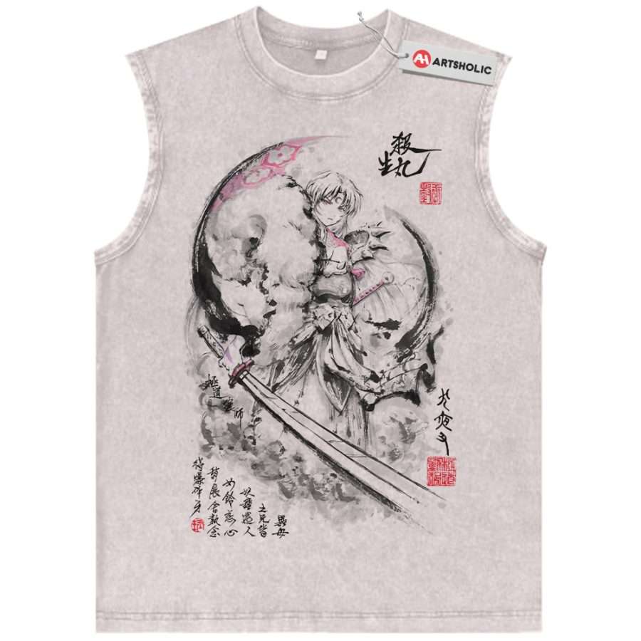 Alternative view of Sesshomaru Tank Top, Inuyasha Tank Top, Anime Tank Top, Vintage Tank Top