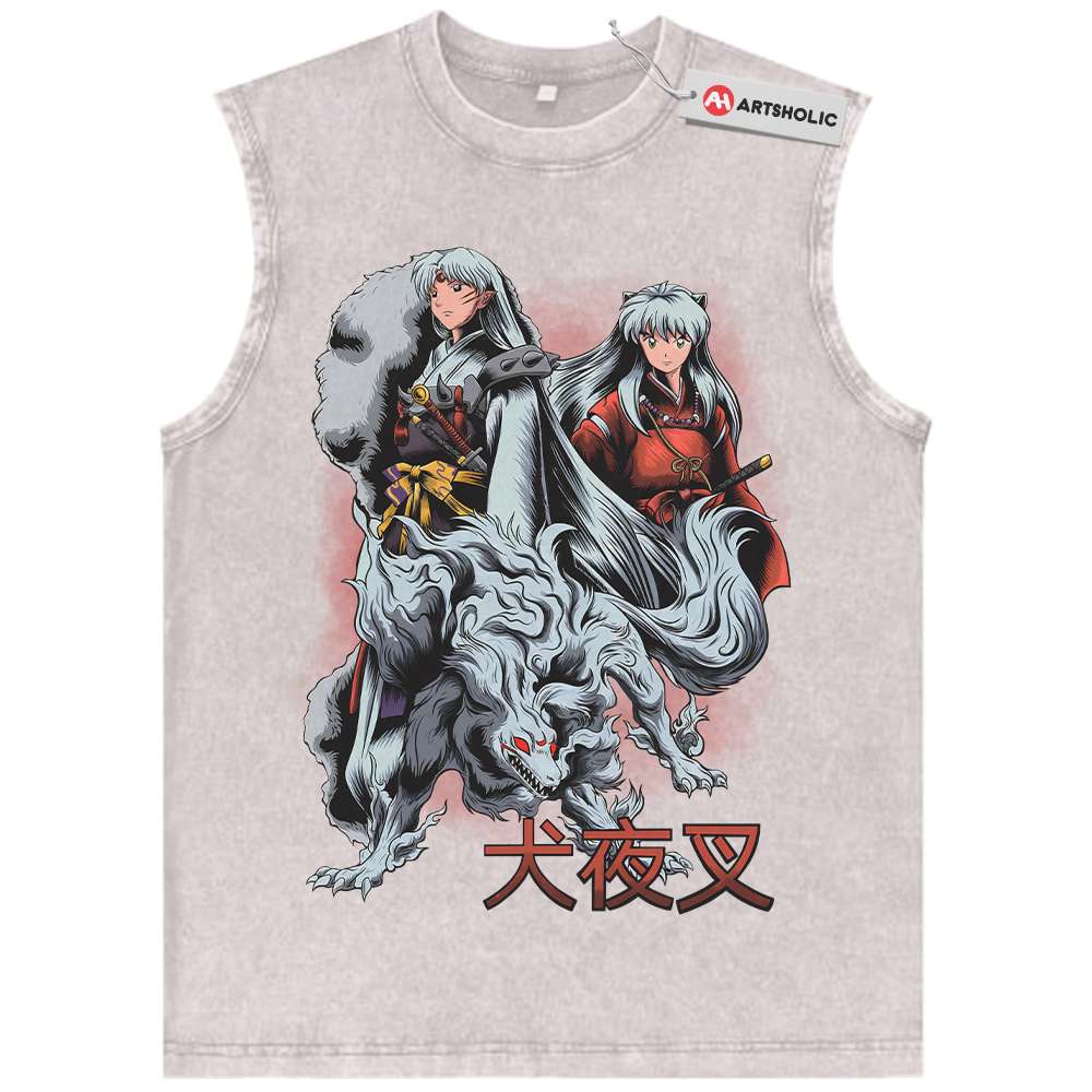 Alternative view of Sesshomaru Tank Top, Inuyasha Tank Top, Anime Tank Top, Vintage Tank Top