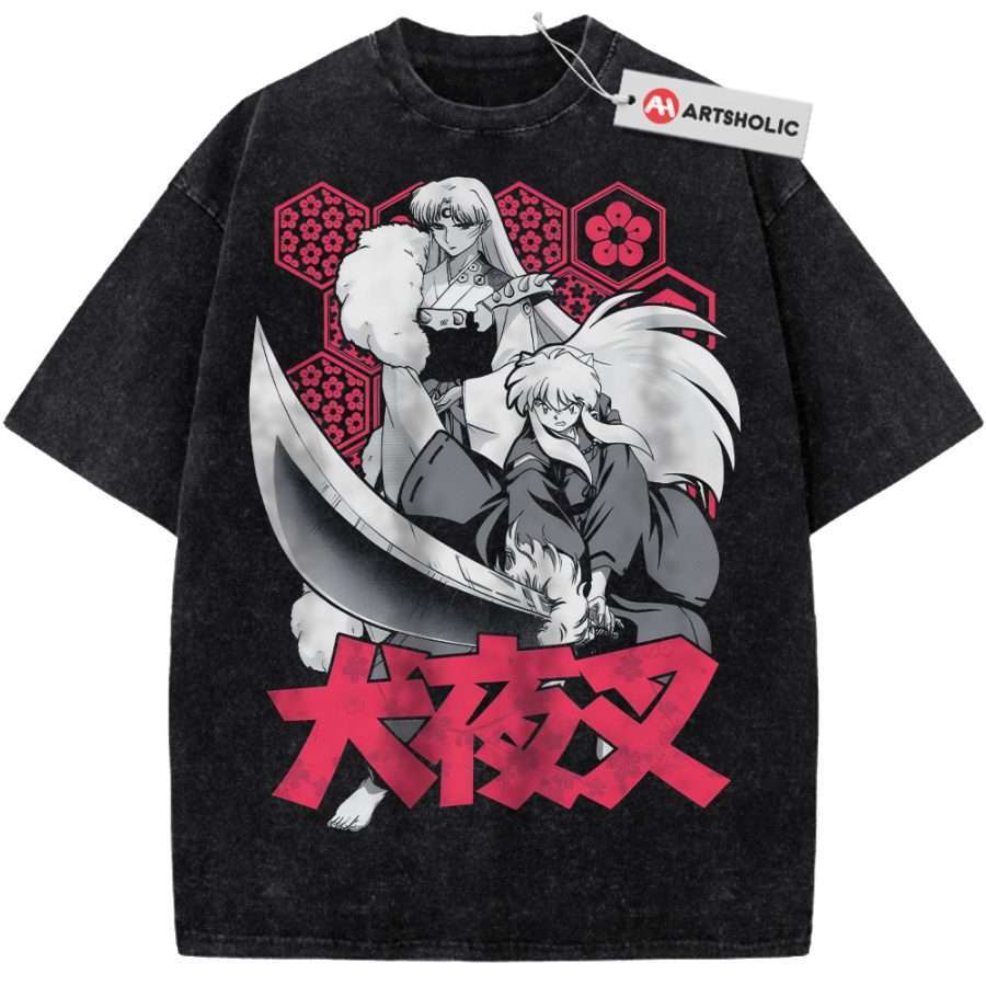 Alternative view of Sesshomaru vs Inuyasha Shirt, Anime Shirt, Vintage T-Shirt