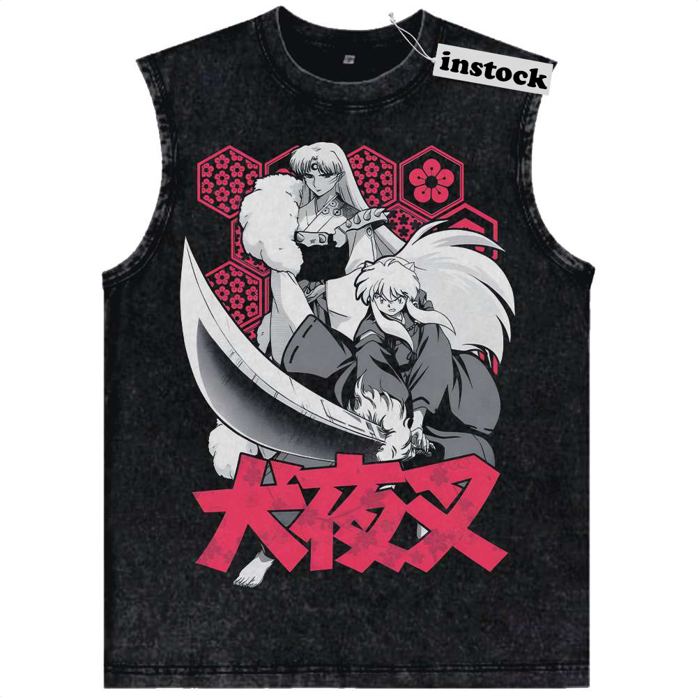 Sesshomaru vs Inuyasha Tank Top, Anime Tank Top, Vintage Tank Top