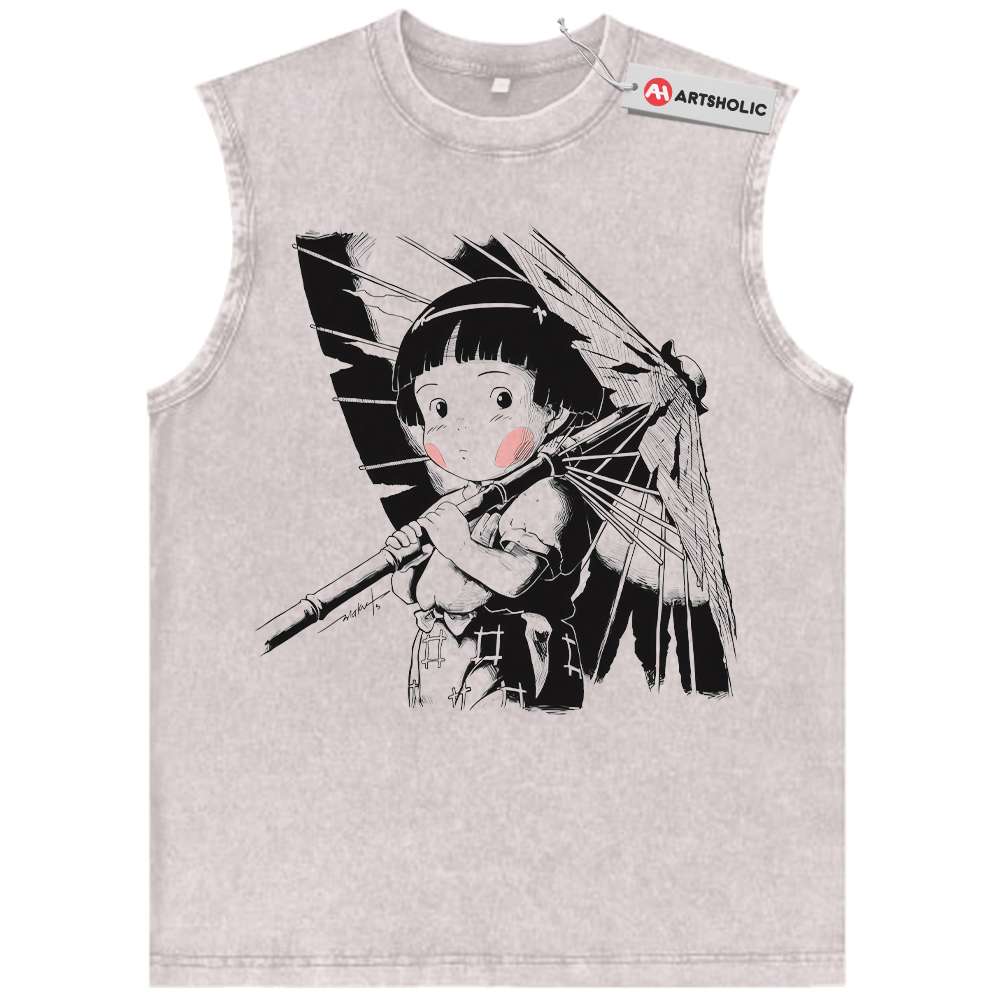 Setsuko Yokokawa Tank Top, Grave of the Fireflies Tank Top, Studio Ghibli Tank Top, Anime Tank Top, Vintage Tank Top