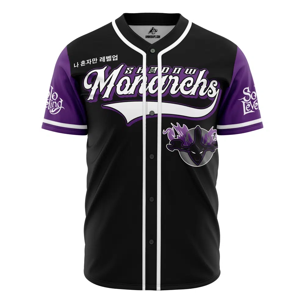 Shadow Monarchs God Solo Leveling Custom Baseball Jersey - Otaku Hall