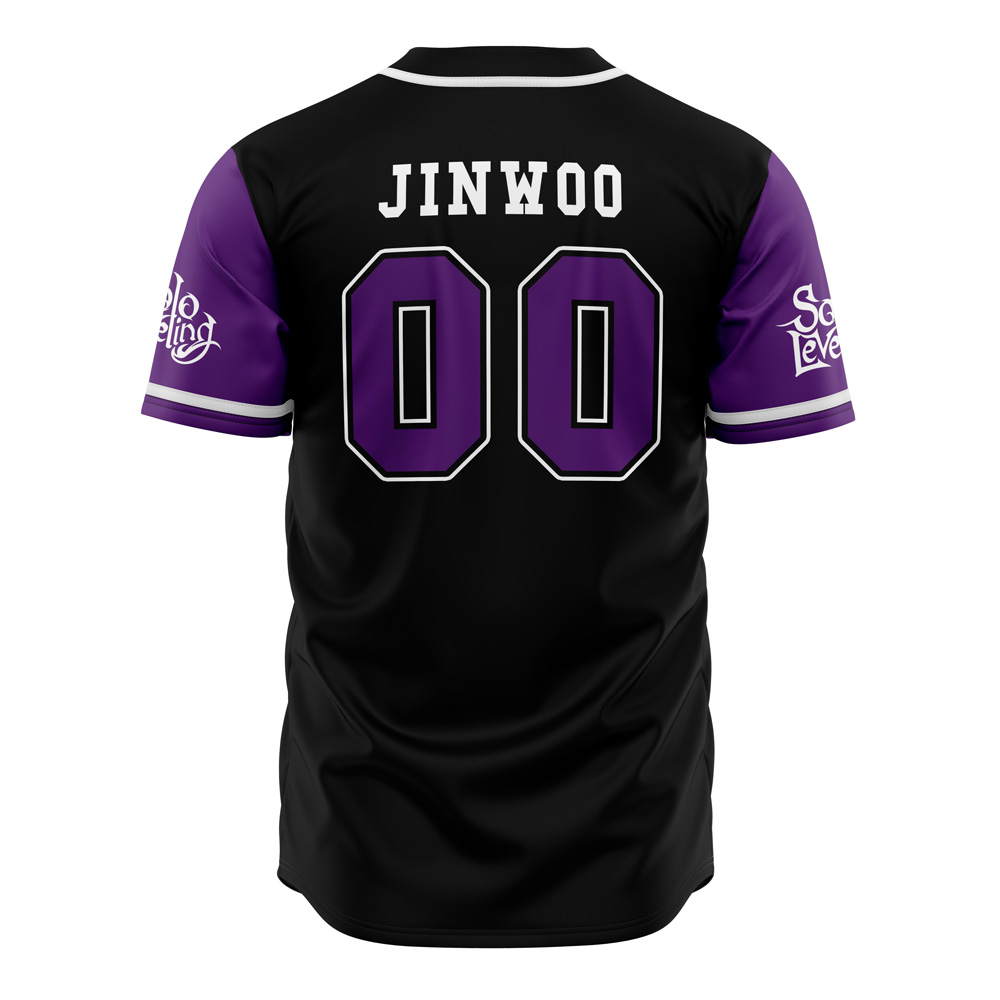 Alternative view of Shadow Monarchs God Solo Leveling Custom Baseball Jersey - Otaku Hall