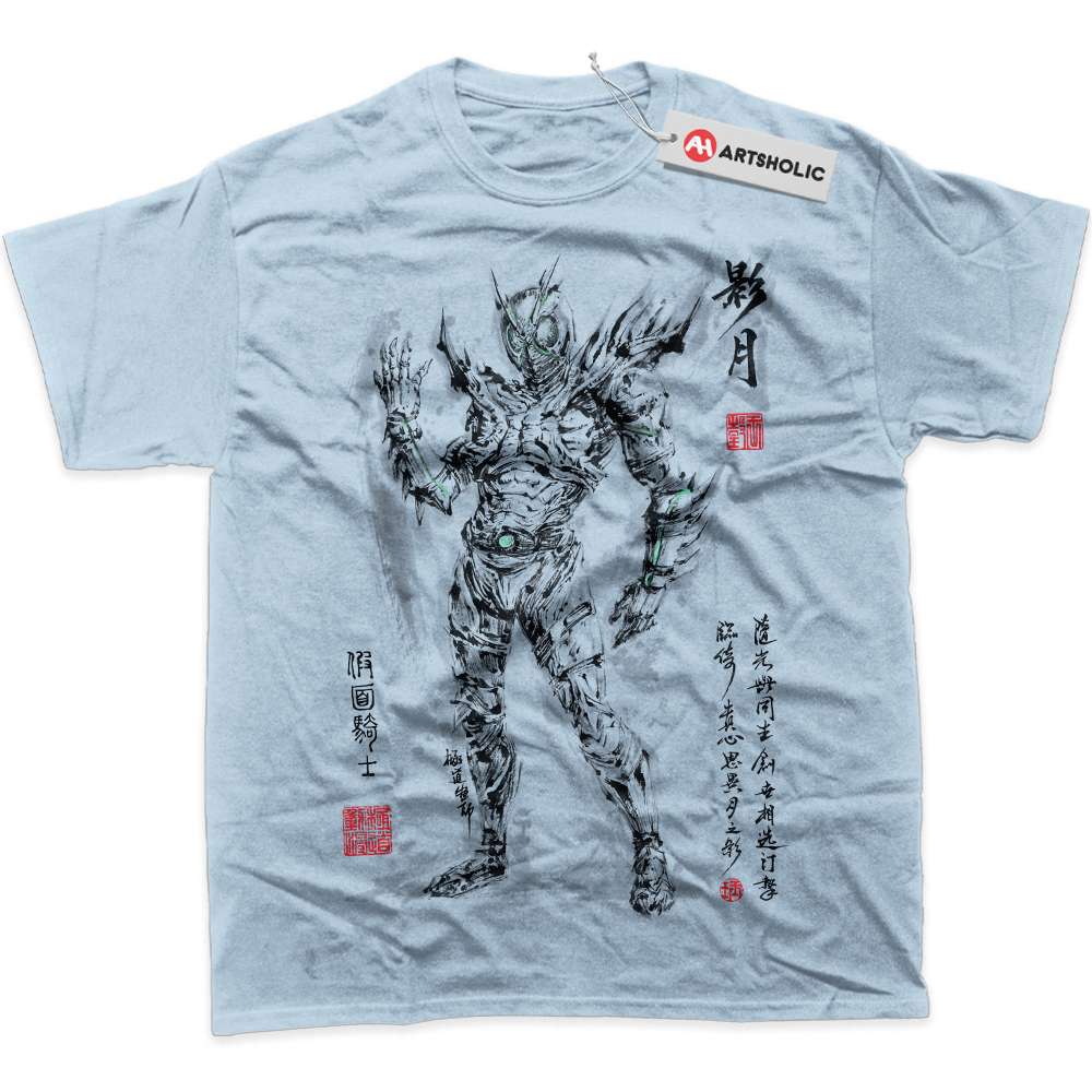 Alternative view of Shadow Moon Shirt, Kamen Rider Shirt, Anime Shirt, Graphic Tee