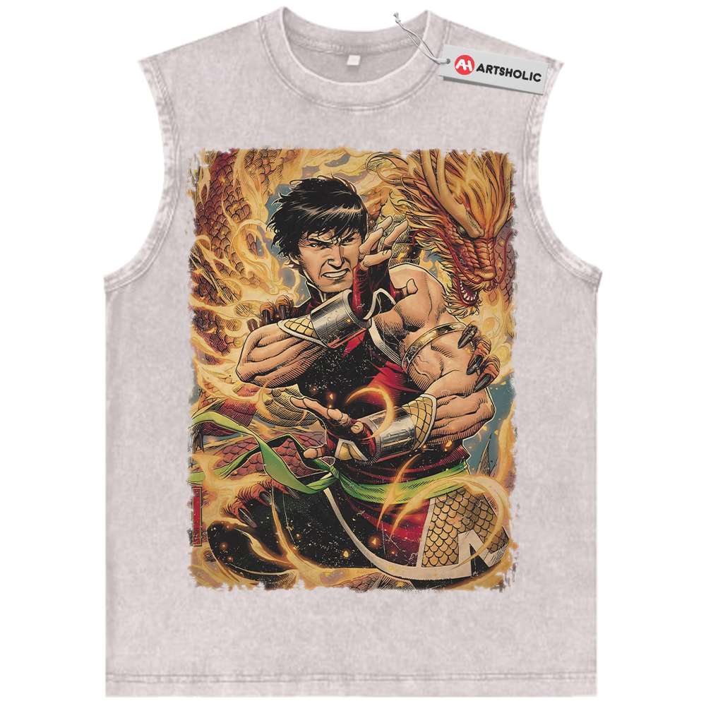 Alternative view of Shang-Chi Tank Top, Marvel Comics Tank Top, Vintage Tank Top