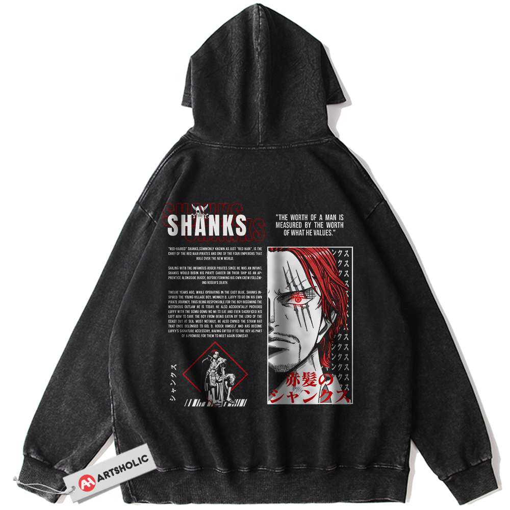 Shanks Hoodie, One Piece Hoodie, Anime Hoodie, Vintage Hoodie