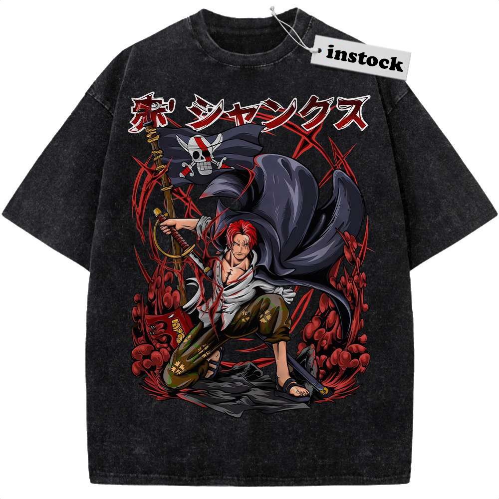 Shanks Shirt, One Piece Shirt, Anime Shirt, Vintage T-Shirt