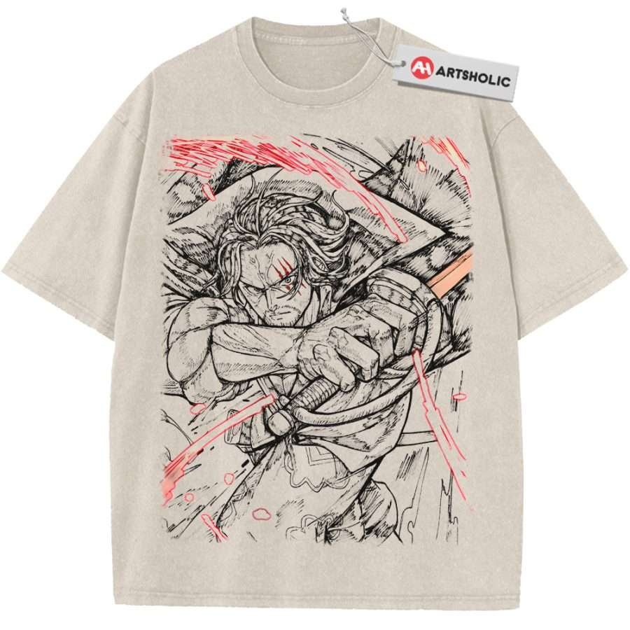 Alternative view of Shanks Shirt, One Piece Shirt, Anime Shirt, Vintage Tee