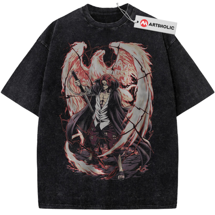 Alternative view of Shanks Shirt, One Piece Shirt, Anime Shirt, Vintage Tee