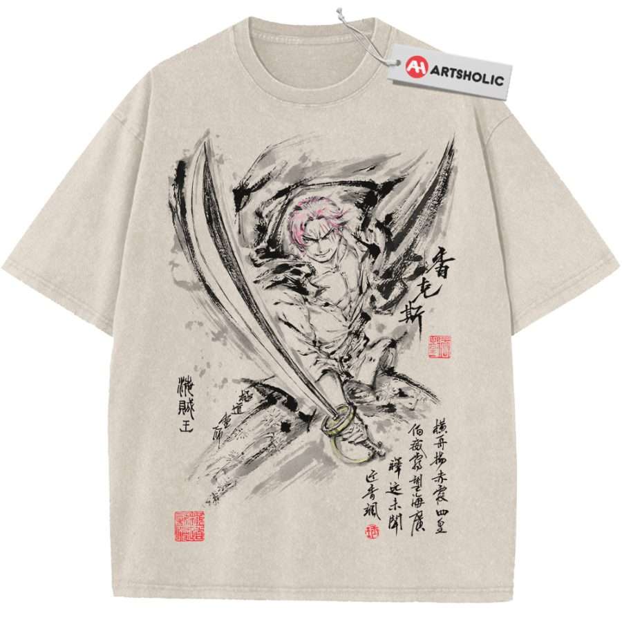 Alternative view of Shanks Shirt, One Piece Shirt, Anime Shirt, Vintage Tee