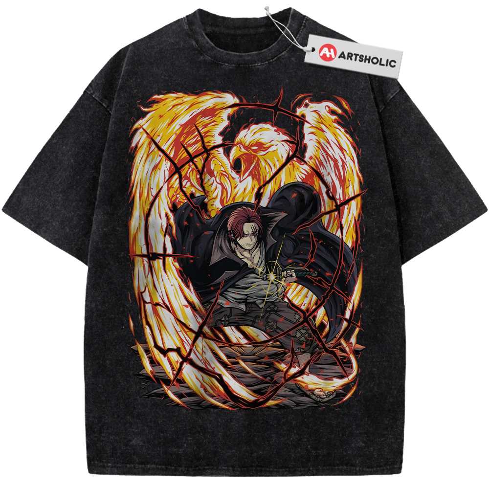 Alternative view of Shanks Shirt, One Piece Shirt, Anime Shirt, Vintage Tee