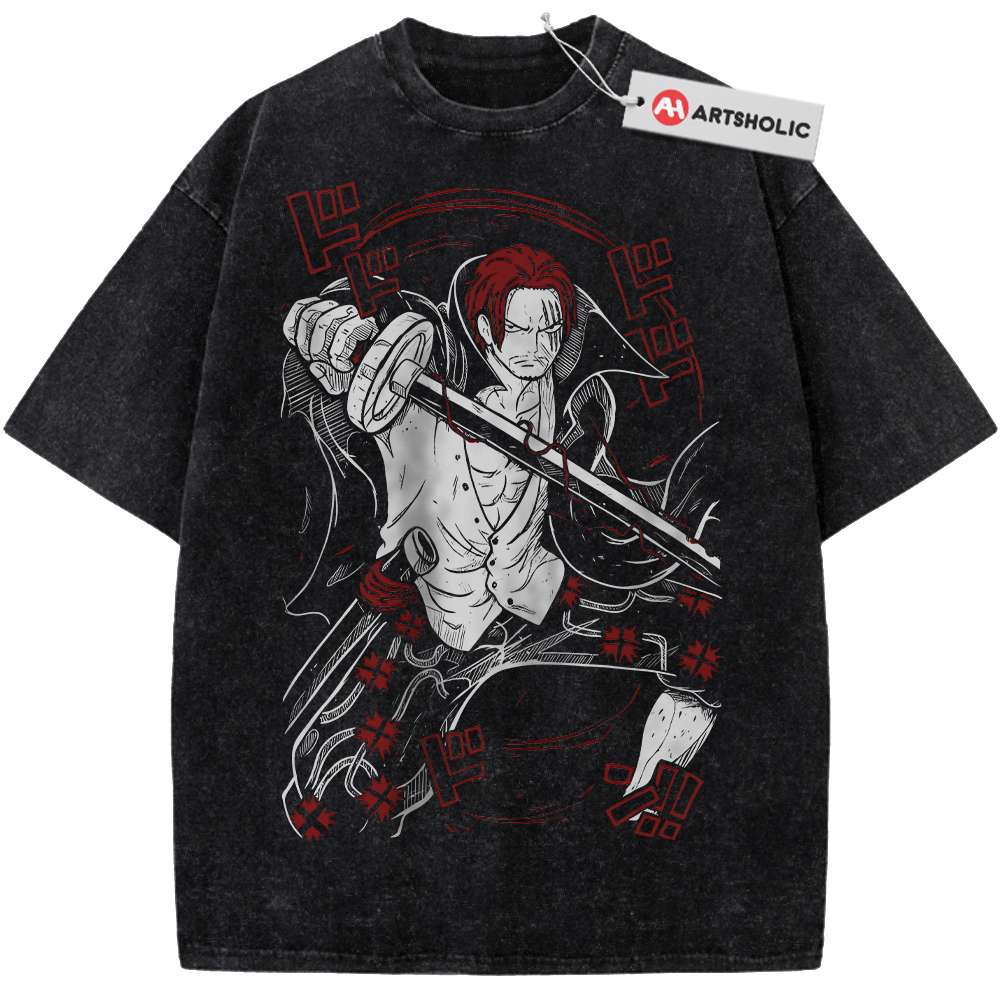Shanks Shirt, One Piece Shirt, Anime Shirt, Vintage Tee