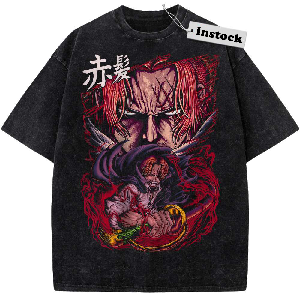 Shanks Shirt, One Piece Shirt, Anime Shirt, Vintage Tee