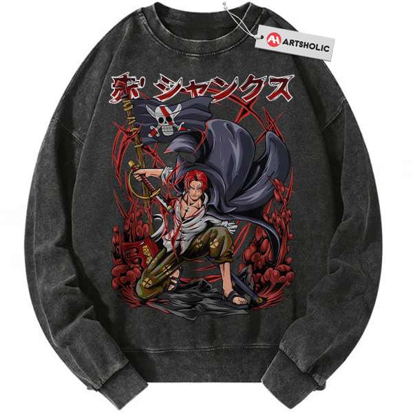 Shanks Sweatshirt, One Piece Sweatshirt, Anime Sweatshirt, Vintage Sweatshirt