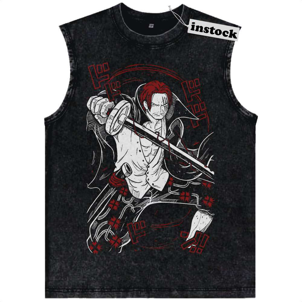 Shanks Tank Top, One Piece Tank Top, Anime Tank Top, Vintage Tank Top