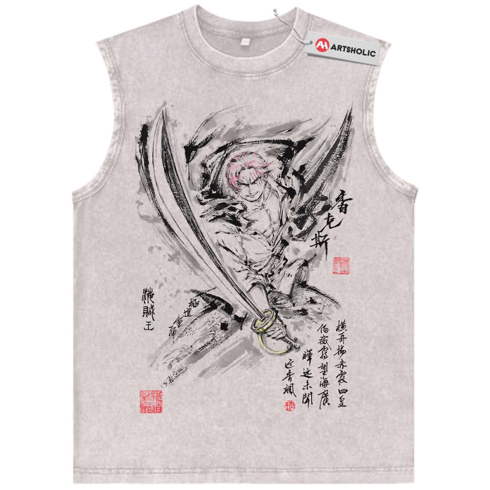 Shanks Tank Top, One Piece Tank Top, Anime Tank Top, Vintage Tank Top
