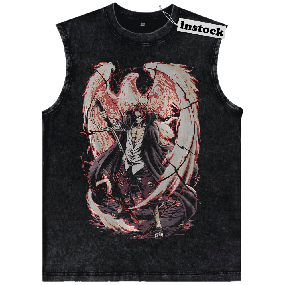 Shanks Tank Top, One Piece Tank Top, Anime Tank Top, Vintage Tank Top
