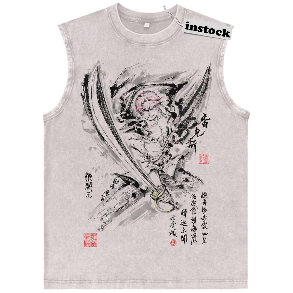 Shanks Tank Top, One Piece Tank Top, Anime Tank Top, Vintage Tank Top