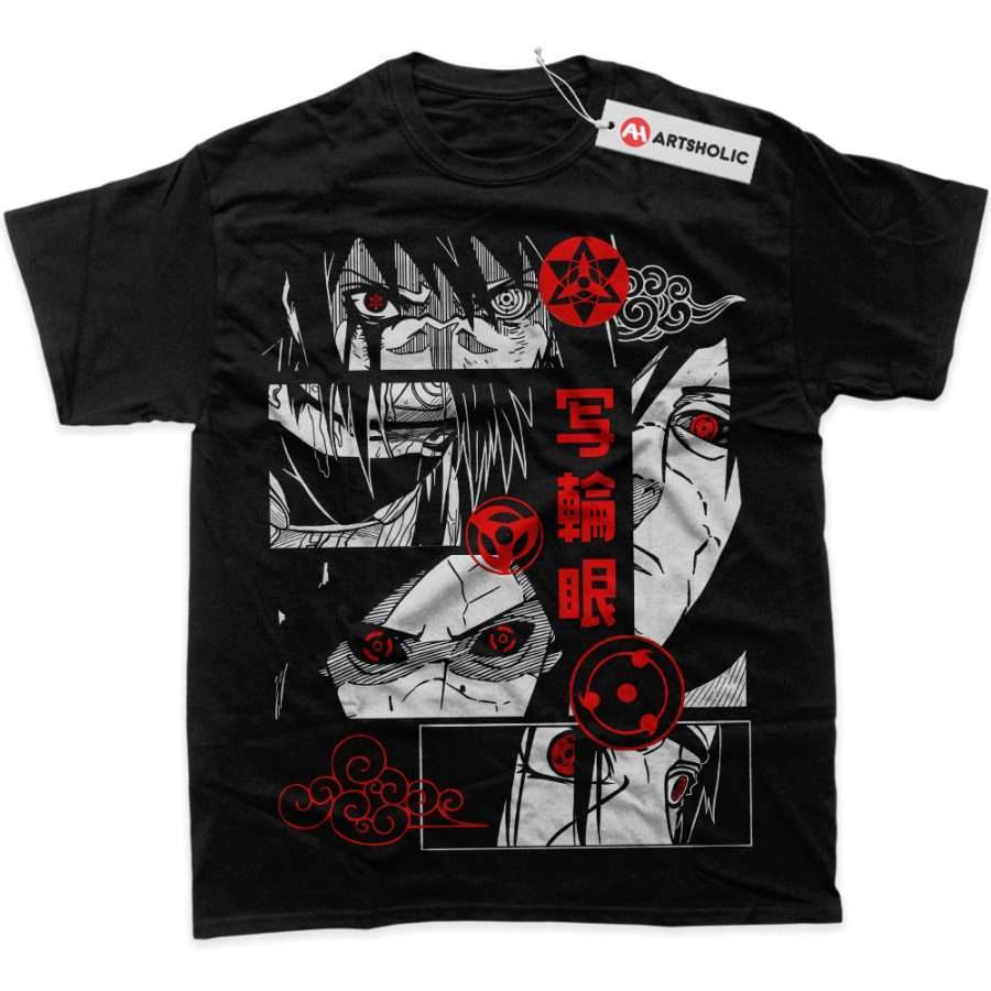 Alternative view of Sharingan Shirt, Naruto Shirt, Anime Shirt, Graphic T-Shirt