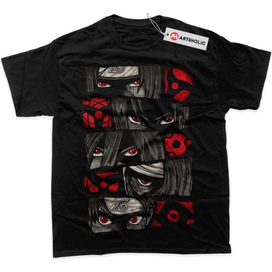 Alternative view of Sharingan Shirt, Naruto Shirt, Anime Shirt, Graphic T-Shirt