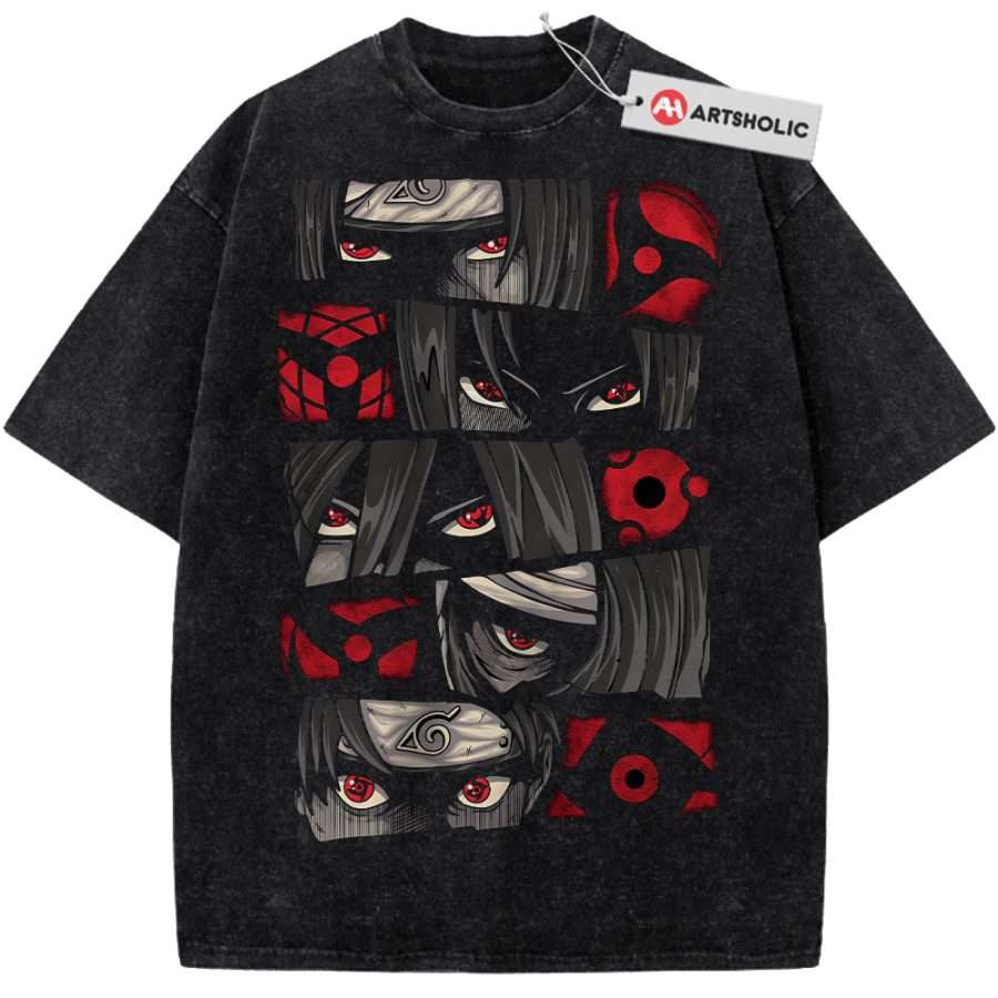 Alternative view of Sharingan Shirt, Naruto Shirt, Anime Shirt, Vintage T-Shirt
