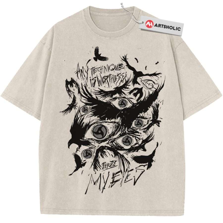Alternative view of Sharingan Shirt, Naruto Shirt, Anime Shirt, Vintage T-Shirt