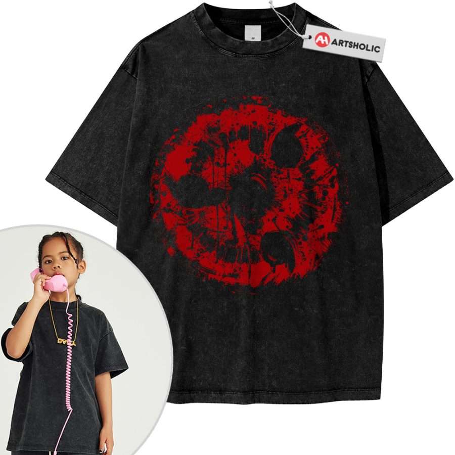 Alternative view of Sharingan Tee For Kids, Naruto Tee For Kids, Anime Tee For Kids, Vintage Tee For Kids