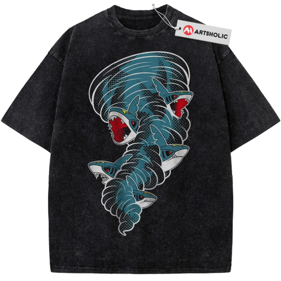 Alternative view of Sharpedo Shirt, Pokemon Shirt, PKM Shirt, Anime Shirt, Vintage T-Shirt