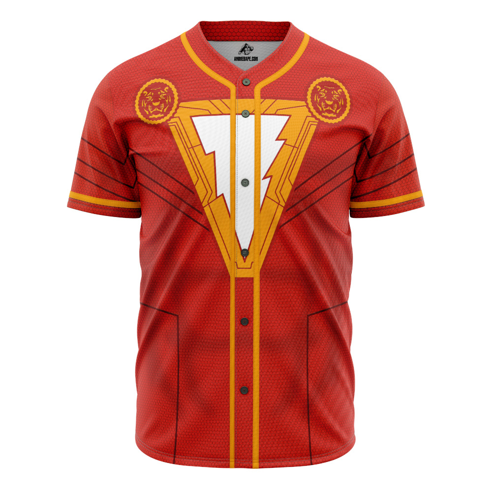 Shazam DC Comics Custom Baseball Jersey - Otaku Hall