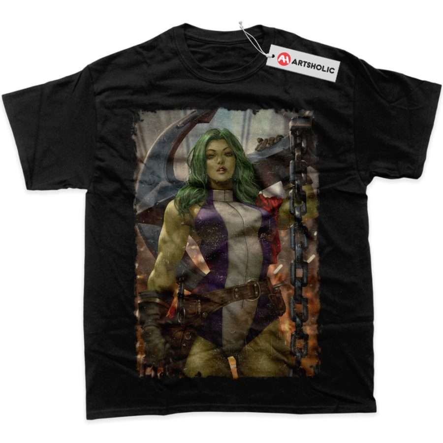 Alternative view of She-Hulk Shirt, Marvel Comics Shirt, Graphic Tee