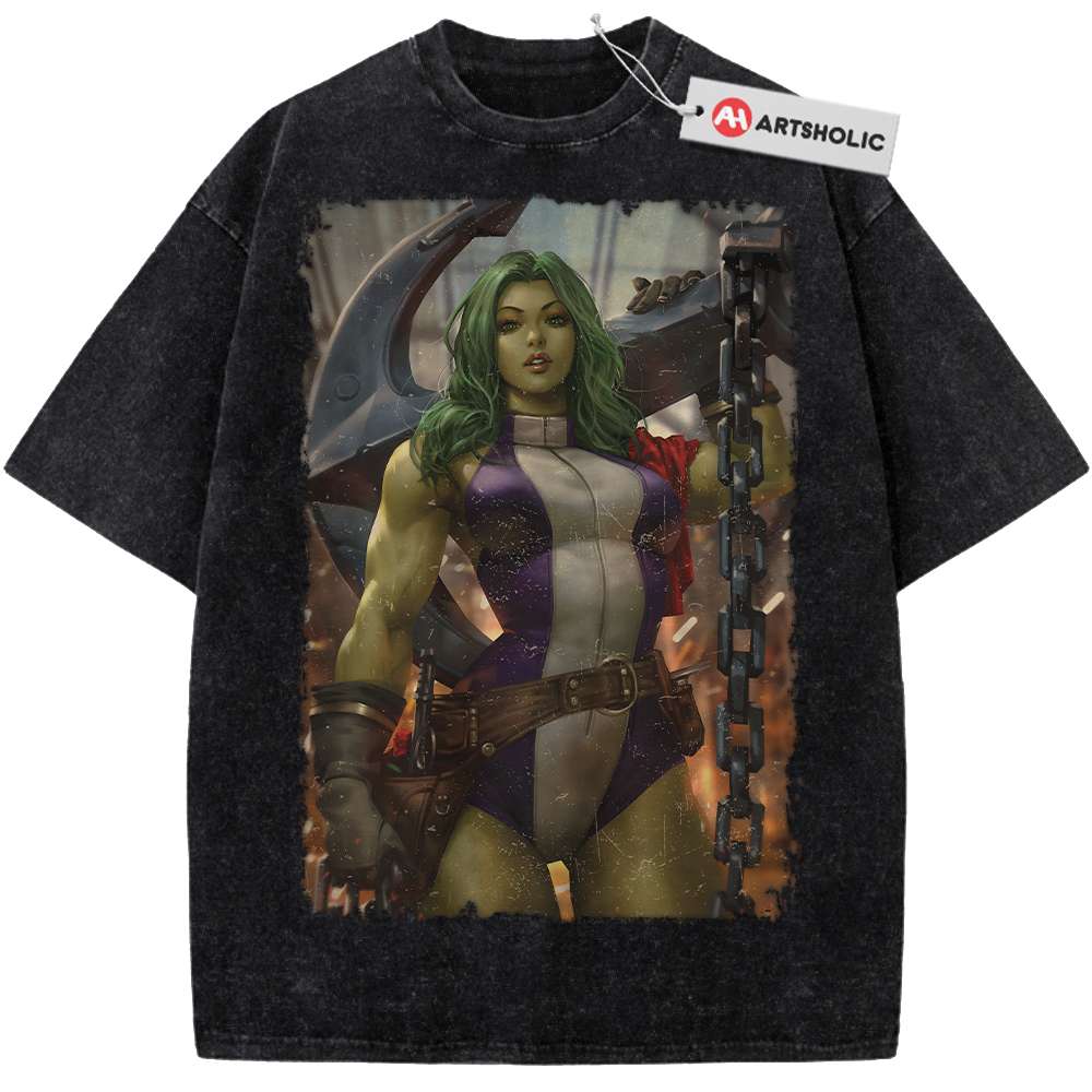 Alternative view of She-Hulk Shirt, Marvel Comics Shirt, Vintage Tee