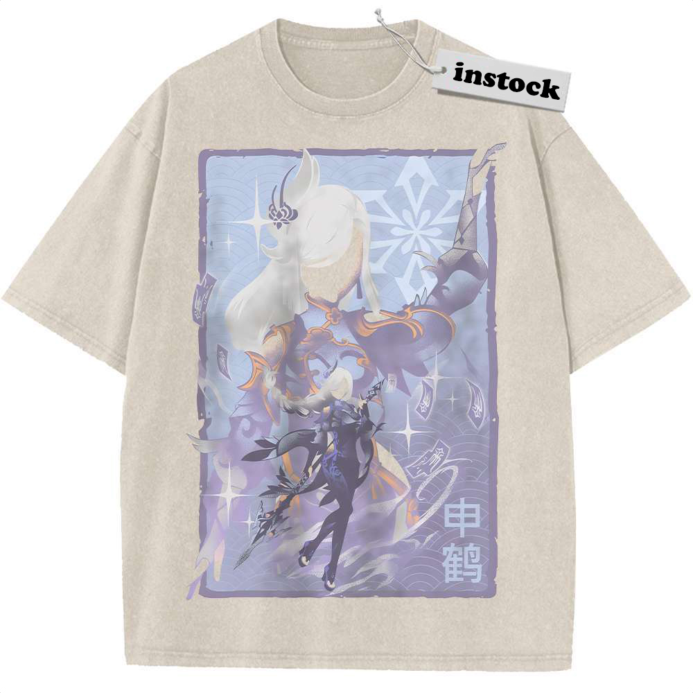 Shen He Shirt, Genshin Impact Shirt, Game Shirt, Vintage Tee