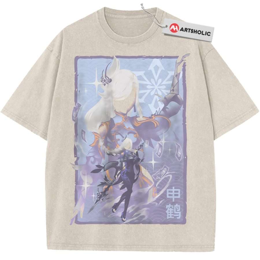 Alternative view of Shen He Shirt, Genshin Impact Shirt, Game Shirt, Vintage Tee
