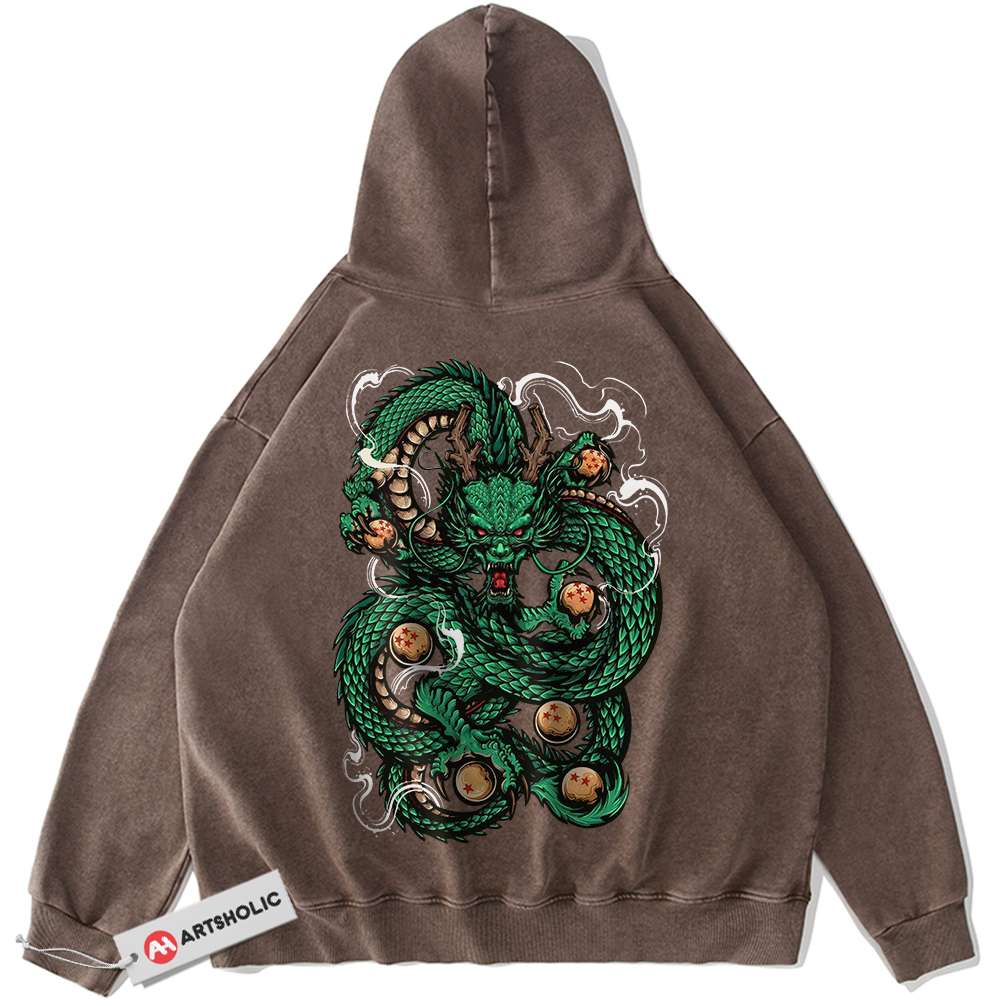 Alternative view of Shenron Hoodie, Dragon Ball Z Hoodie, Anime Hoodie, Vintage Hoodie