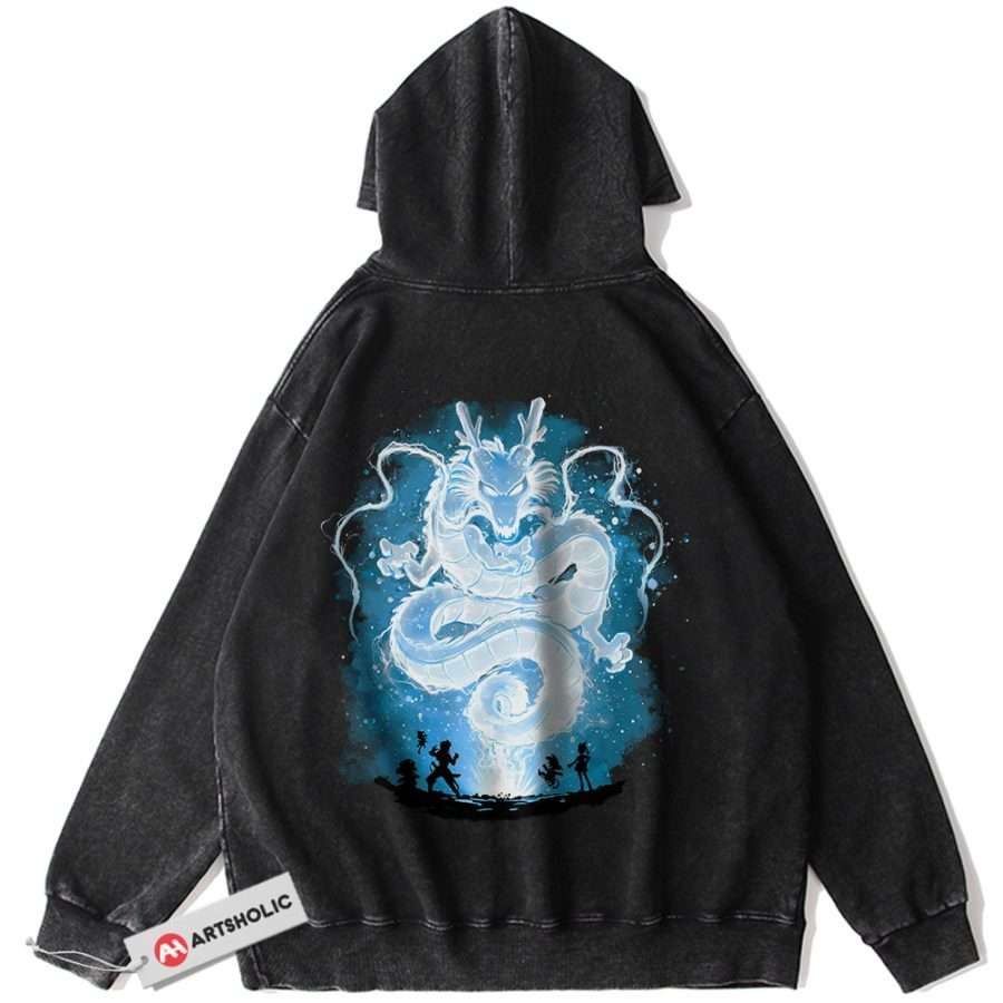 Alternative view of Shenron Hoodie, Dragon Ball Z Hoodie, DBZ Hoodie, Anime Hoodie, Vintage Hoodie